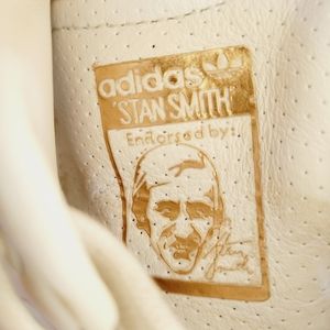 Adidas stan smith White leather low top rose gold face